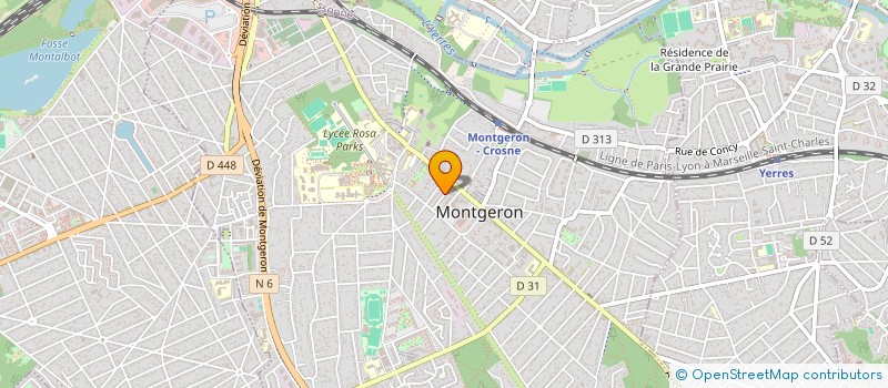 localisation de l'entreprise MADAME EMILIE BARAT  MONTGERON