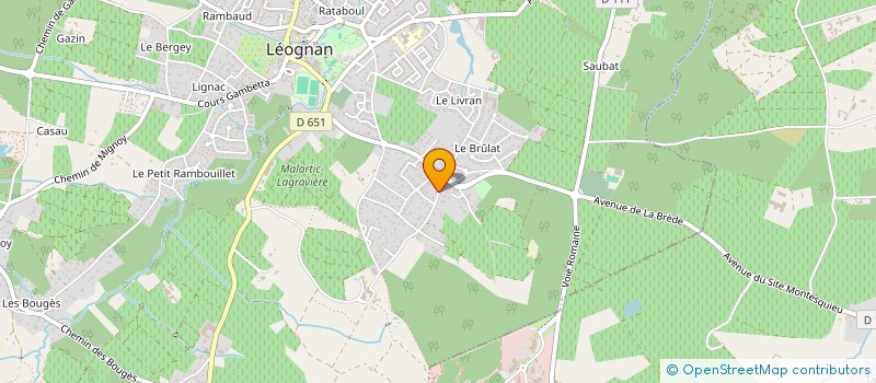 localisation de l'entreprise MADAME EMILIE BARBARIN  LEOGNAN