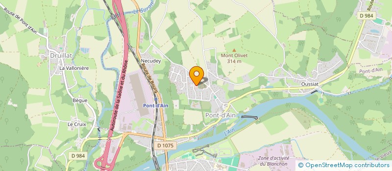 localisation de l'entreprise MADAME EMILIE BARBIER  PONT-D'AIN