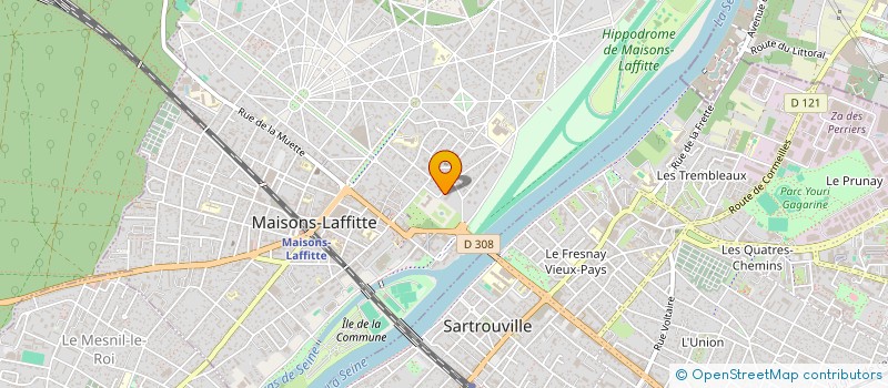 localisation de l'entreprise MADAME EMILIE BARBOSA ALVES  MAISONS-LAFFITTE