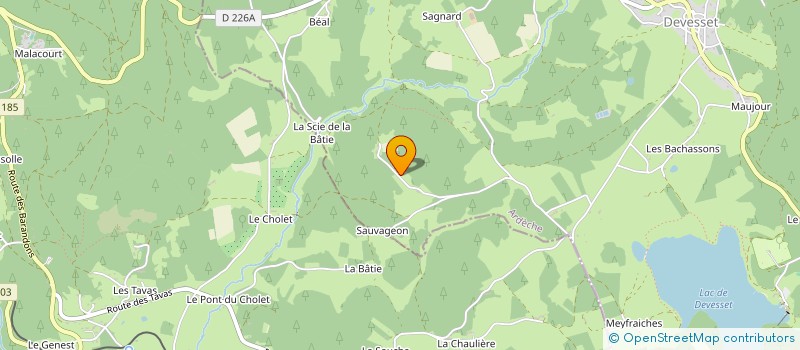 localisation de l'entreprise MADAME EMILIE BARD  DEVESSET