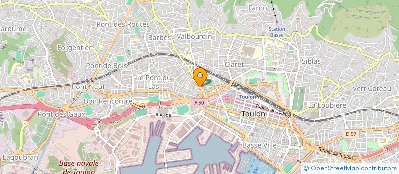 localisation de l'entreprise MADAME EMILIE BARLAGUET  TOULON