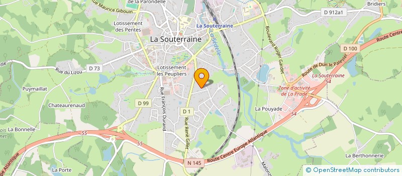 localisation de l'entreprise MADAME EMILIE BARLOT  LA SOUTERRAINE