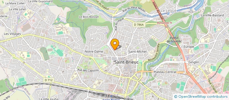 localisation de l'entreprise MADAME EMILIE BARON à SAINT-BRIEUC