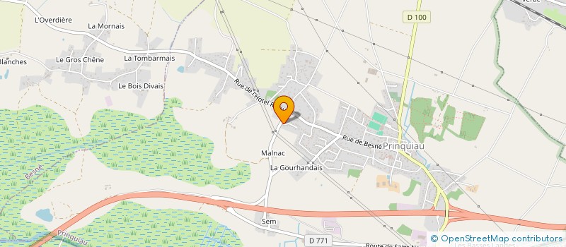 localisation de l'entreprise MADAME EMILIE BARRON  PRINQUIAU