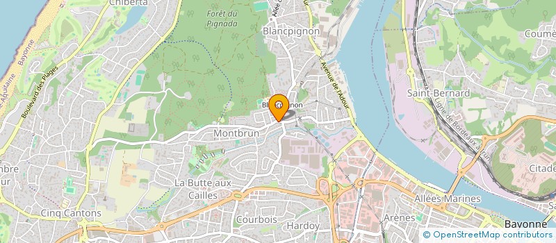 localisation de l'entreprise MADAME EMILIE BASCAULES  ANGLET