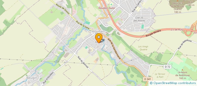 localisation de l'entreprise MADAME EMILIE BASIN  HOUDAIN