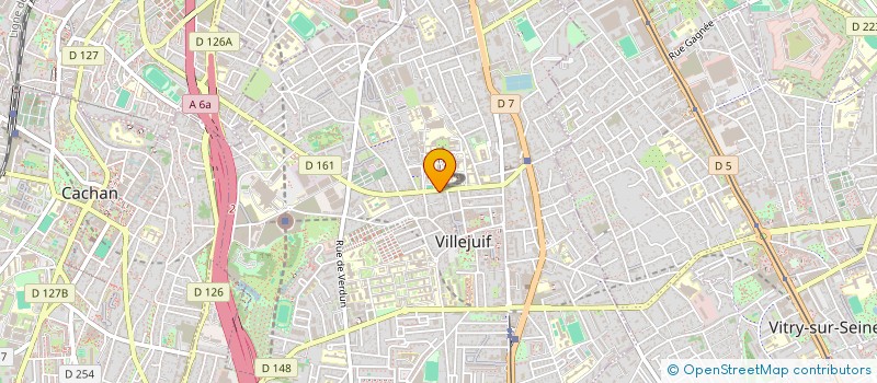 localisation de l'entreprise MADAME EMILIE BAUDEL  VILLEJUIF