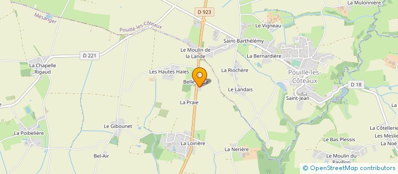 localisation de l'entreprise MADAME EMILIE BAUDOIN  MESANGER