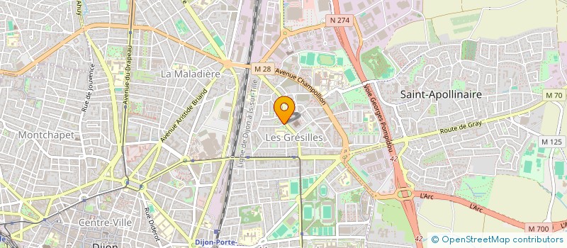 localisation de l'entreprise MADAME EMILIE BAUDOT  DIJON