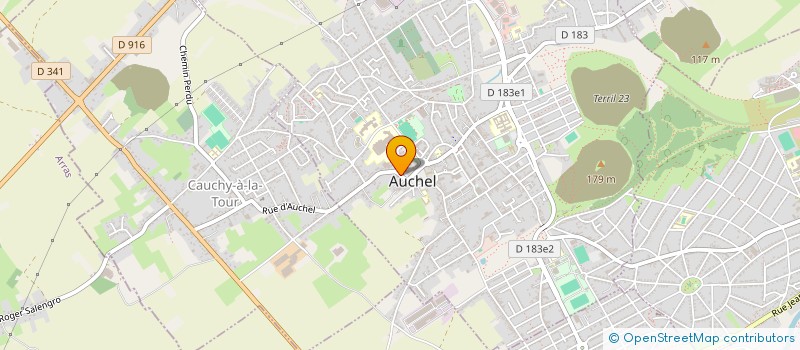 localisation de l'entreprise MADAME EMILIE BAUDRIN  AUCHEL