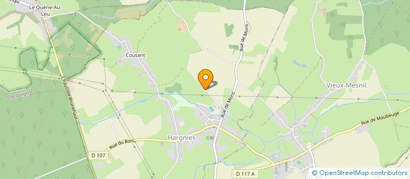 localisation de l'entreprise MADAME EMILIE BAUDUIN  HARGNIES