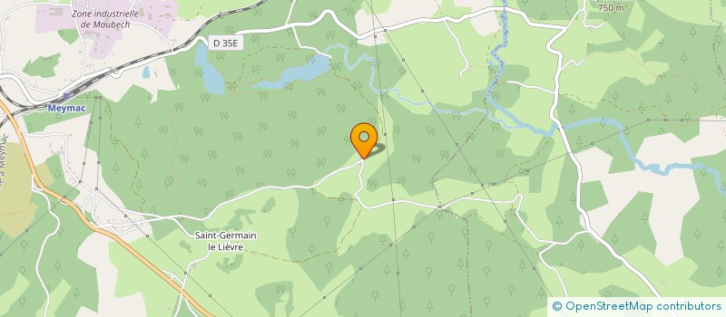 localisation de l'entreprise MADAME EMILIE BAZETOUX  MEYMAC