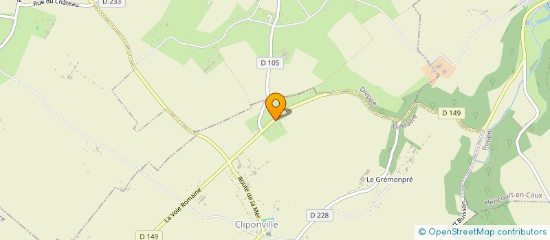 localisation de l'entreprise MADAME EMILIE BAZILLE  GERPONVILLE