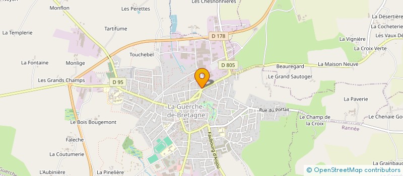 localisation de l'entreprise MADAME EMILIE BAZIN  LA GUERCHE-DE-BRETAGNE