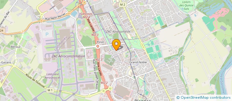 localisation de l'entreprise MADAME EMILIE BAZON  BLAGNAC