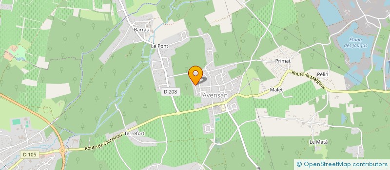 localisation de l'entreprise MADAME EMILIE BEJEAU  AVENSAN