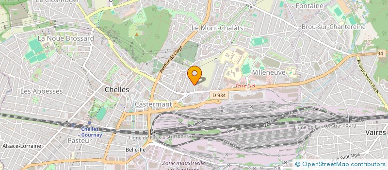 localisation de l'entreprise MADAME EMILIE BELHASSEN  CHELLES