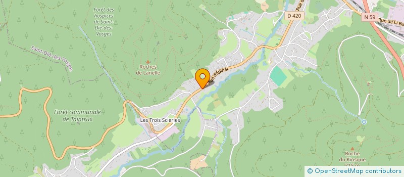 localisation de l'entreprise MADAME EMILIE BENAIS  SAINT-DIE-DES-VOSGES