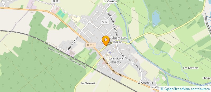 localisation de l'entreprise MADAME EMILIE BENOIT à LUSIGNY-SUR-BARSE