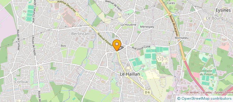 localisation de l'entreprise MADAME EMILIE BERGEROT  LE HAILLAN