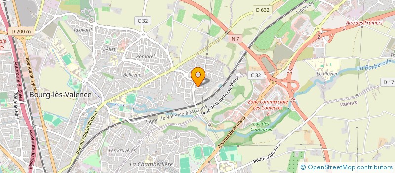 localisation de l'entreprise MADAME EMILIE BERIDOT  BOURG-LES-VALENCE