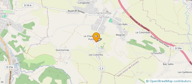 localisation de l'entreprise MADAME EMILIE BERNAD-PERIS  SEREZIN-DE-LA-TOUR