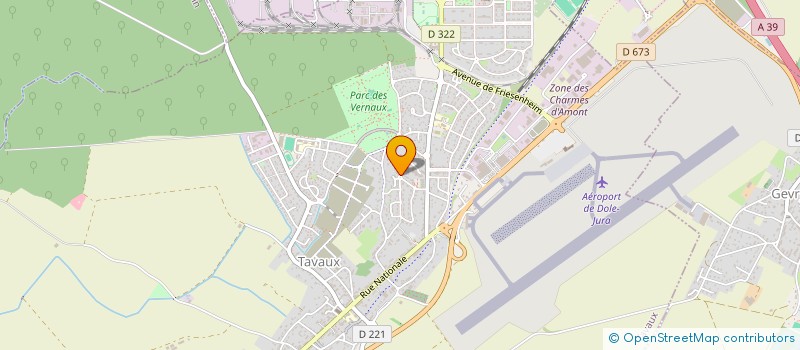 localisation de l'entreprise MADAME EMILIE BERNOUX  TAVAUX