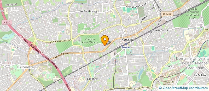 localisation de l'entreprise MADAME EMILIE BERTET  PESSAC