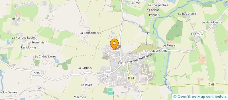 localisation de l'entreprise MADAME EMILIE BERTHELOT  CINTRE