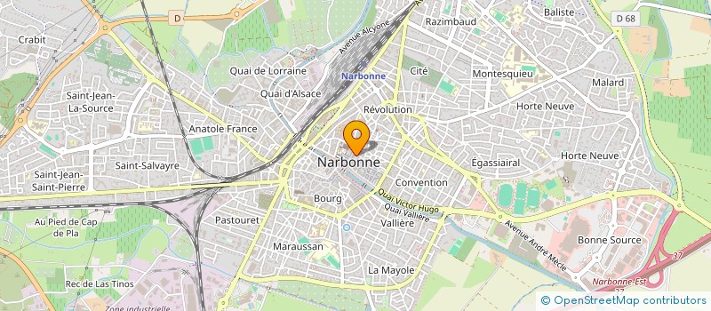 localisation de l'entreprise MADAME EMILIE BERTRAND  NARBONNE