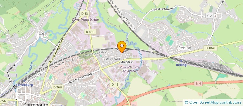 localisation de l'entreprise MADAME EMILIE BERTRAND  SARREBOURG