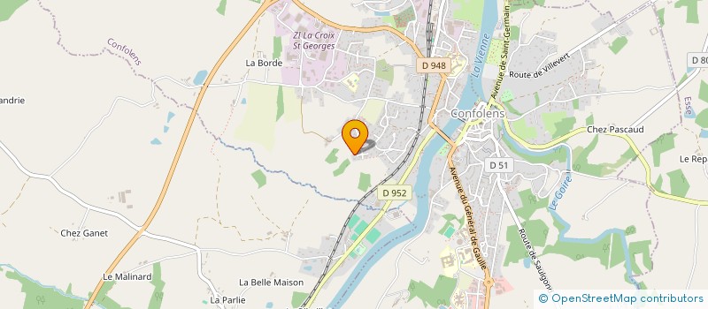 localisation de l'entreprise MADAME EMILIE BESLON  CONFOLENS