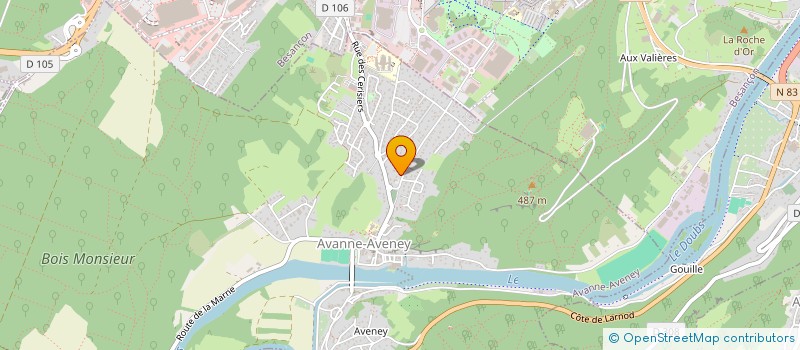 localisation de l'entreprise MADAME EMILIE BESNARD  AVANNE-AVENEY