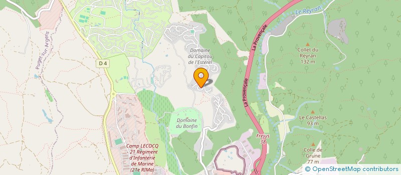 localisation de l'entreprise MADAME EMILIE BESSETTE à FREJUS