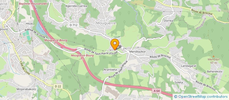 localisation de l'entreprise MADAME EMILIE BEYRIE  MOUGUERRE