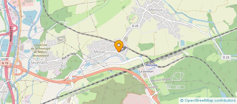 localisation de l'entreprise MADAME EMILIE BIGARE  MEROUX-MOVAL