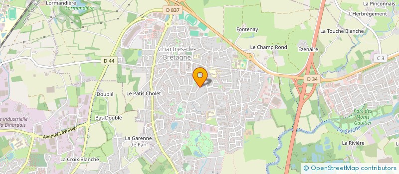 localisation de l'entreprise MADAME EMILIE BINOIS  CHARTRES-DE-BRETAGNE