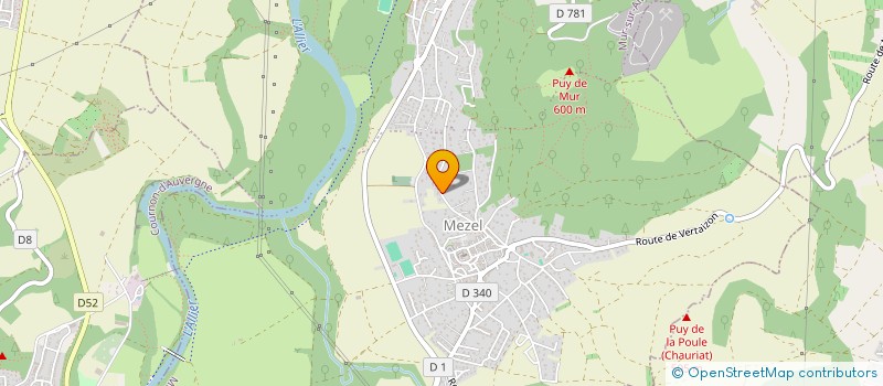 localisation de l'entreprise MADAME EMILIE BLANC  MUR-SUR-ALLIER