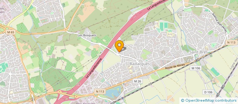 localisation de l'entreprise MADAME EMILIE BOCQUET  BAILLARGUES