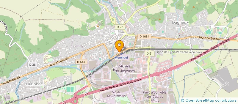 localisation de l'entreprise MADAME EMILIE BODIO  MONTLUEL