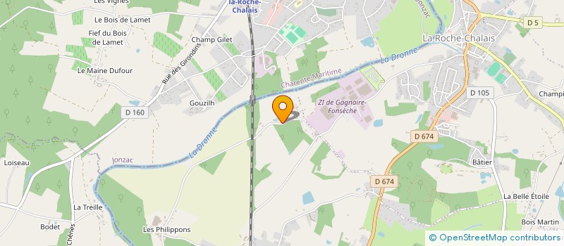 localisation de l'entreprise MADAME EMILIE BOISSEAU  LA ROCHE-CHALAIS