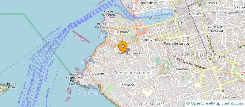 localisation de l'entreprise MADAME EMILIE BONDIERLANGE  MARSEILLE