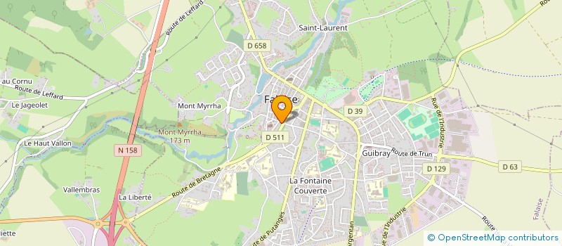 localisation de l'entreprise MADAME EMILIE BONDUE  FALAISE