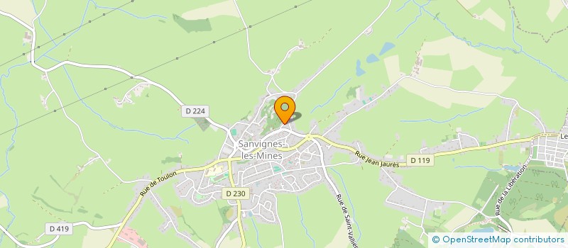 localisation de l'entreprise MADAME EMILIE BONHOMME  SANVIGNES LES MINES