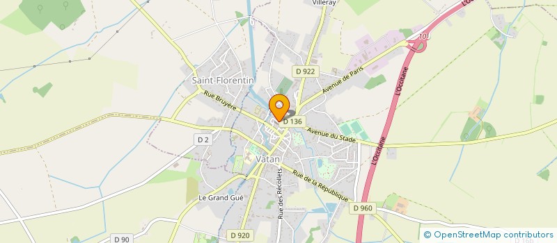 localisation de l'entreprise MADAME EMILIE BONNARD à VATAN