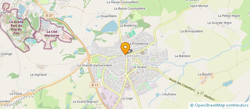 localisation de l'entreprise MADAME EMILIE BONNEAU à LES EPESSES