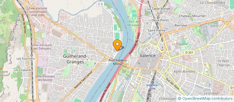 localisation de l'entreprise MADAME EMILIE BONNET  GUILHERAND-GRANGES