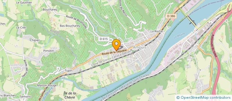 localisation de l'entreprise MADAME EMILIE BONNET  AMPUIS