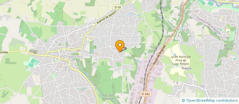 localisation de l'entreprise MADAME EMILIE BONNET VELLA  CHAPONOST